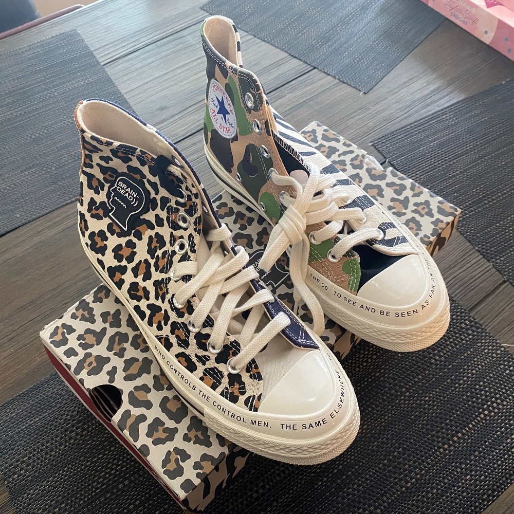 BRAINDEAD X Converse Chuck 70 High Top Sneakers  8.5 Women 6.5 Men